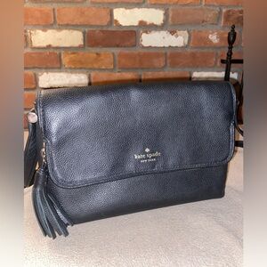 Kate Spade Black Pebbled Leather Crossbody Bag